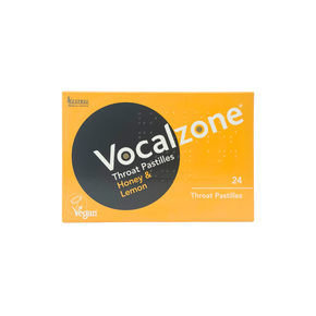 Vocalzone Throat Pastilles – Honey & Lemon Flavour